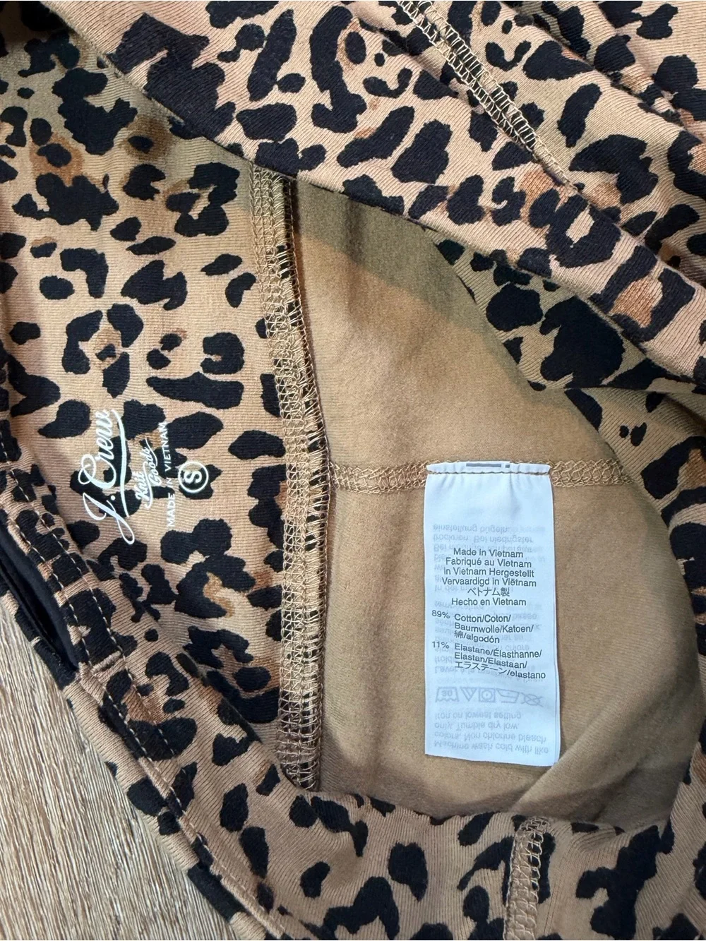 J.Crew Weekend Leopard Print Bike Shorts - S Preppy